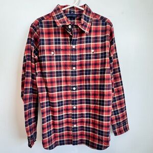 Janie and Jack Plaid Casual Shirt Size 8